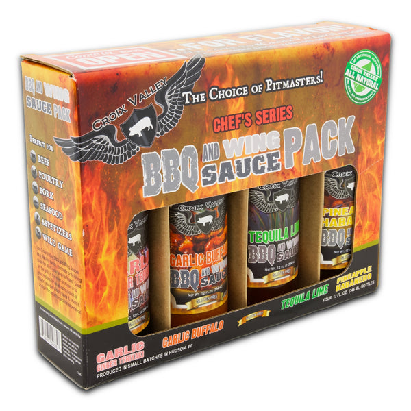 Paquete de regalo de salsa para barbacoa y alitas de Croix Valley