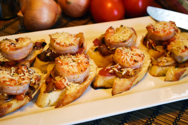 Grilled Shrimp Bruschetta