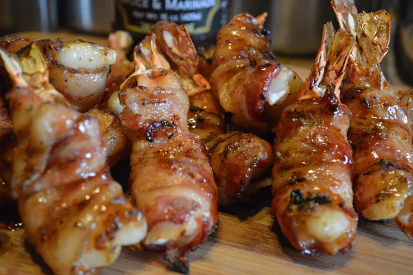 Bacon Wrapped Garlic ' N Herb Shrimp