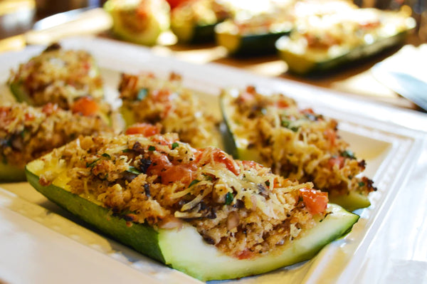 Grilled Stuffed Zucchini Boats