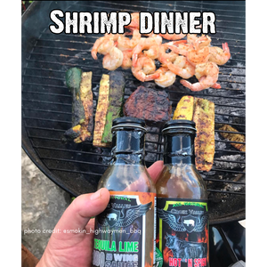 Salsa barbacoa y alitas de lima y tequila de Croix Valley