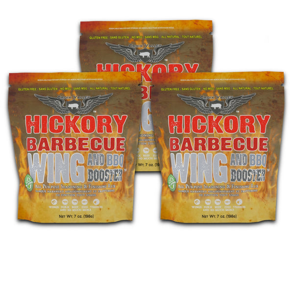 Croix Valley Hickory Barbecue Wing y BBQ Booster