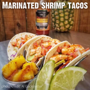 Salsa barbacoa y alitas de habanero y piña de Croix Valley