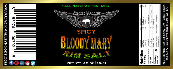 Sal para borde de Bloody Mary picante de Croix Valley